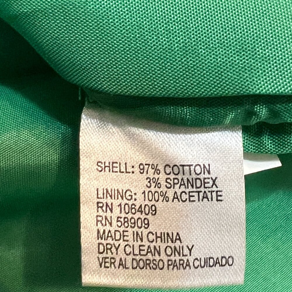 ANTONIO MELANI Women's Pencil Dress Green Sleeveless Size 10 V-Neck - Picture 7 of 12